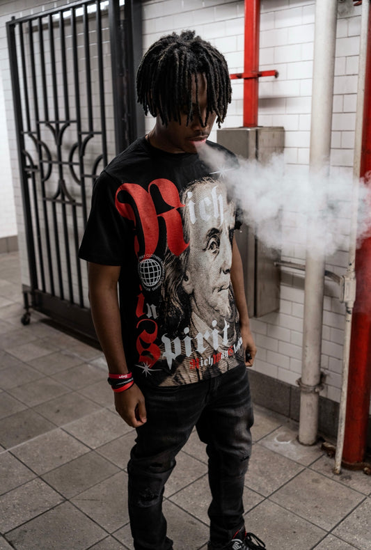 Benjamin Collection Black & Red Tee