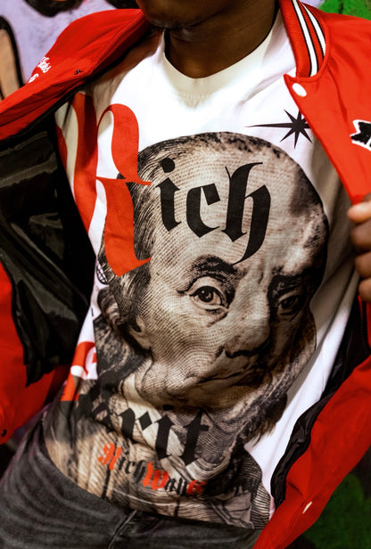 Benjamin Collection White & Red Tee