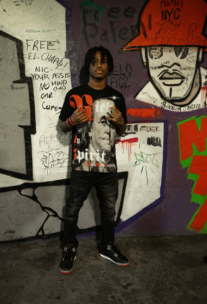 Benjamin Collection Black & Red Tee