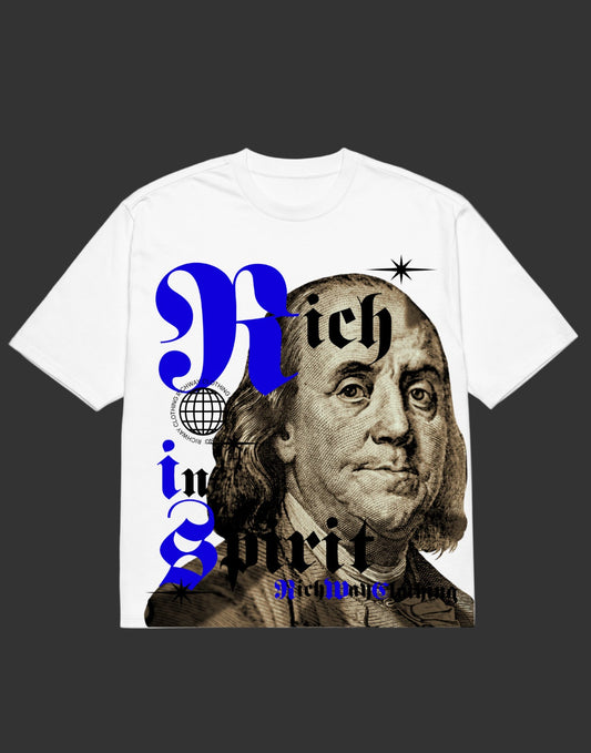 Benjamin Collection White & Blue Tee