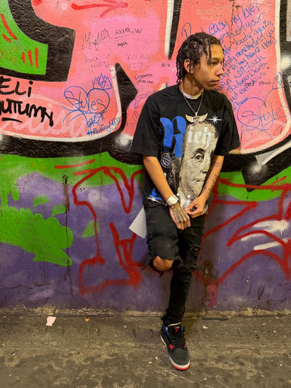 Benjamin Collection Black & Blue Tee