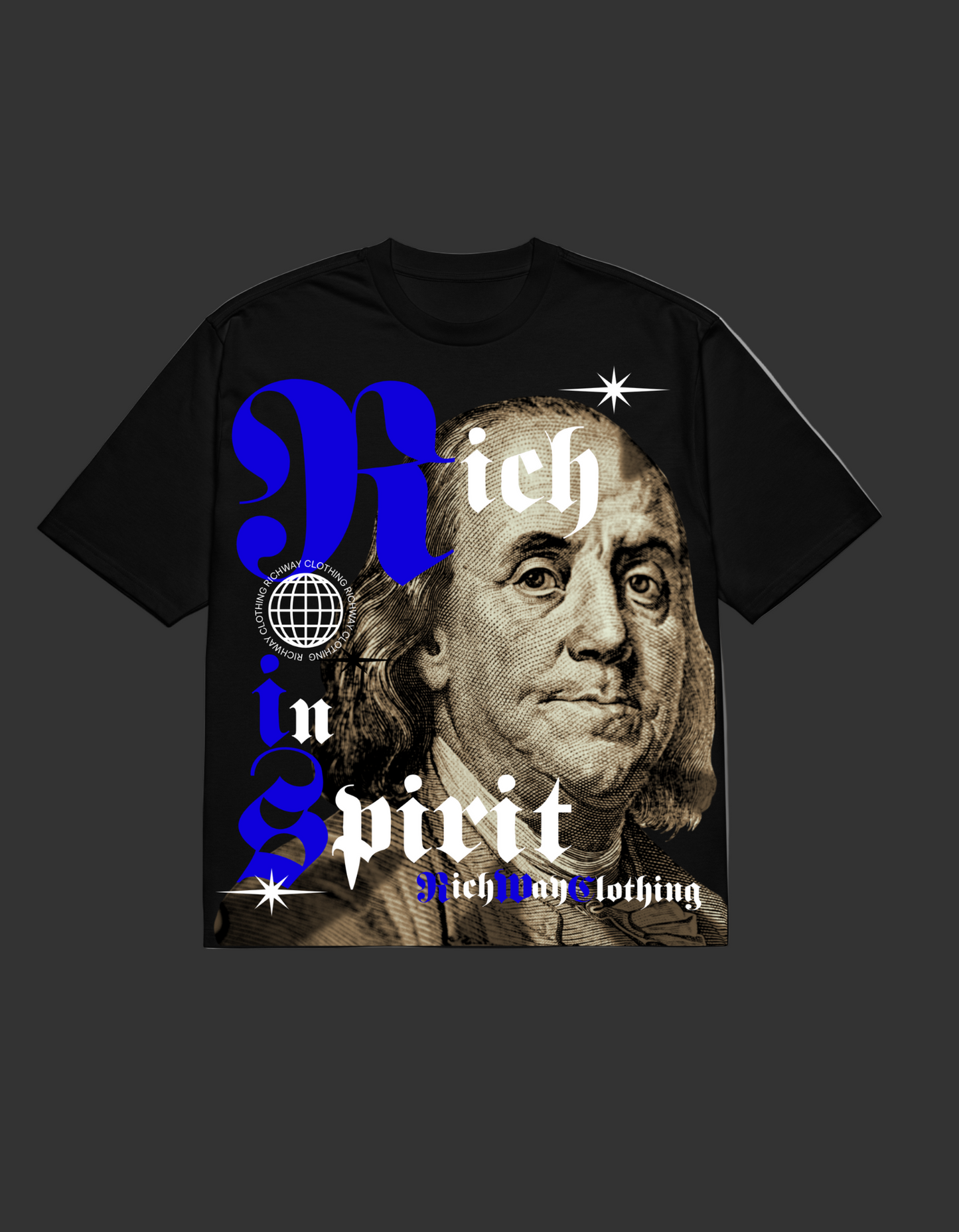 Benjamin Collection Black & Blue Tee